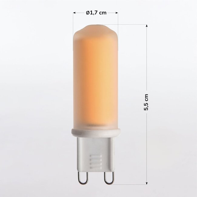 Dimmbarer G9 LED-Spot, mattes Glas, 2700K, 4,2W