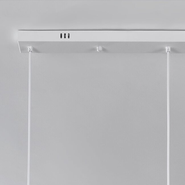 Moderne Wabi Sabi Pendelleuchte mit Steineffekt weiß, 3-Licht - Iki