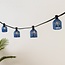 Illu sets inklusive Schirme in dunkelblauer Rattan-Optik, erhältlich mit verschiedenen LED-Lampen