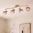 4-flammige verstellbare Deckenleuchte Dari mit Ombre-Glas - beige