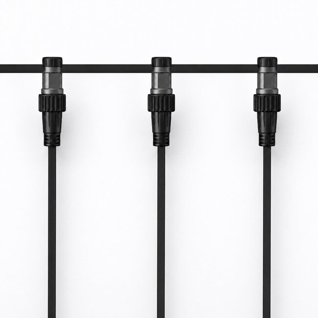 Anschlussstecker für Illu Lichterketten - schwarz