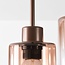 Deckenleuchte Leria 5-flammig mit Ombre-Glas - braun