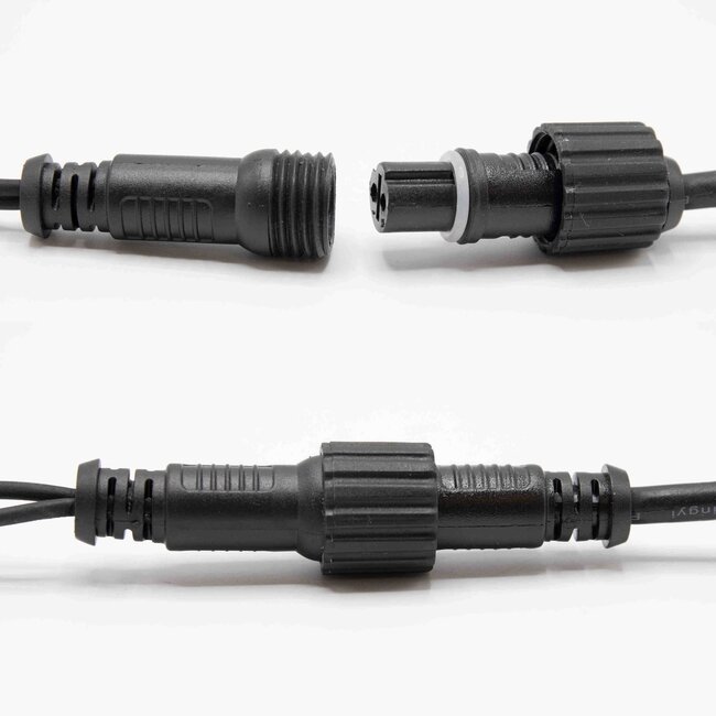 Lichtvorhang erweiterbar schwarz | ab 2 Meter | 300 LEDs | 2200K extra warmweiß mit Funkeln | Gummi