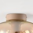 Soli Deckenleuchte, beige mit amber Glas
