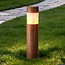 Solar-Gartenspot Solora – Holzoptik