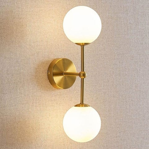 Goldene Wandlampen