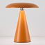 Aufladbare Tischlampe Ariso mit Touch-Dimmer und einstellbarem Licht - Orange