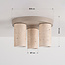 Deckenleuchte Cova mit drei Spots in Travertin-Optik - Sandbeige