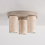 Deckenleuchte Cova mit drei Spots in Travertin-Optik - Sandbeige