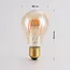 Illu-Lichterketten-Set mit 5 Watt Lampen mit horizontaler Spirale und Amberglas, dimmbar
