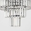 Deckenlampe Cristel 4-flammig mit Kristallen aus klarem Glas