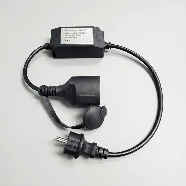Illu-Lichterketten-Set mit 2,5W  oder 4,5W Lampe, 2000K, Ø60 mm, Amberglas, dimmbar inkl. Dimmer