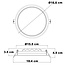 LED-Downlight rund - 12 Watt - Ø 165 mm