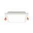 12 W LED-Downlight quadratisch - 165 x 165 mm