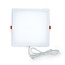 LED-Downlight quadratisch, 18 Watt, 220 x 220mm
