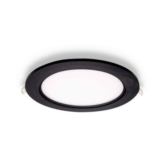 12W LED Downlight rund mit einstellbarer Farbtemperatur - Ø170mm in Schwarz