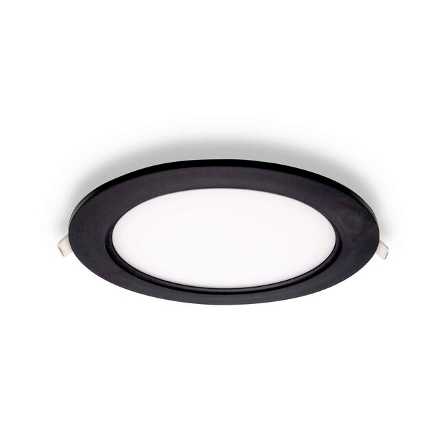 12W LED-Downlight mit CCT rund - 3000K/4000K/6500K - Ø170mm  - Schwarz