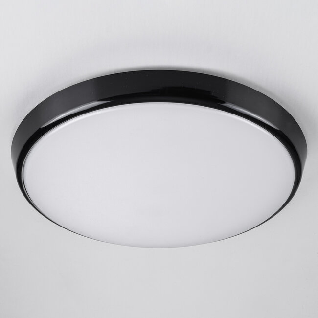 Deckenleuchte schwarz Ø35,2 cm mit einstellbarer Farbtemperatur