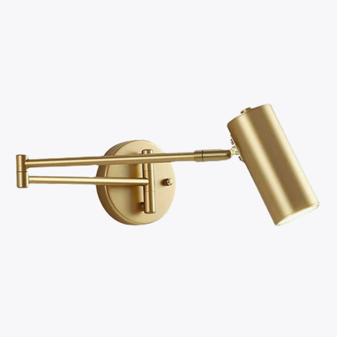 Appliques murales dorées