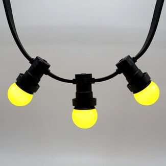 Ampoule sphérique jaune 1 watt à coque standard Ø45 mm
