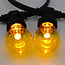 Ampoules jaunes 1 watt à grande coque transparente Ø60 mm