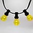 Ampoules jaunes 1 watt à grande coque transparente Ø60 mm