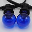 Ampoules bleues 1 watt à grande coque transparente Ø60 mm