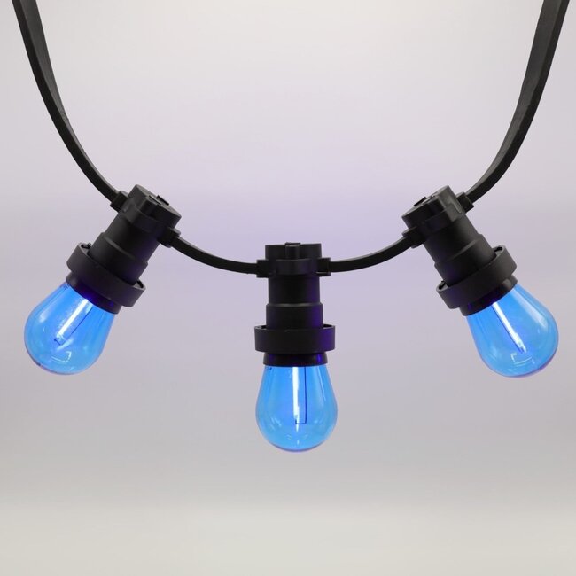 Ampoule LED guinguette, bleu,  à filament, 1 watt