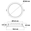Spot encastrable LED rond - 12W - Ø165mm