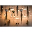 Suspension à cordon industrielle dorée incl. ampoule XXXL 8,5W à 10W, verre ambré, 2000 K, Ø200 mm