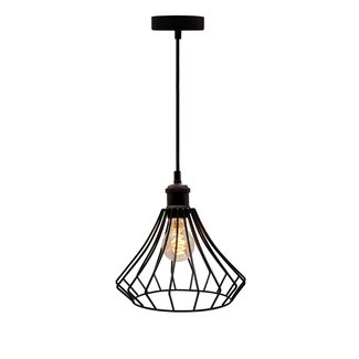 Lampe suspendue Kiki avec lampe à spirale 5W, verre ambré, 1800K, Ø60