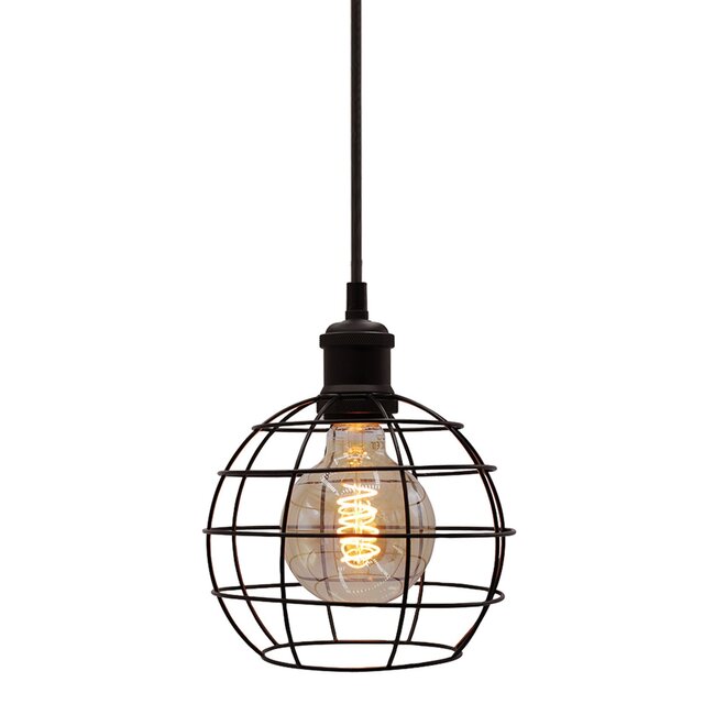 Suspension Hugo incl. ampoule spirale 5W, verre ambré, 1800K, Ø95