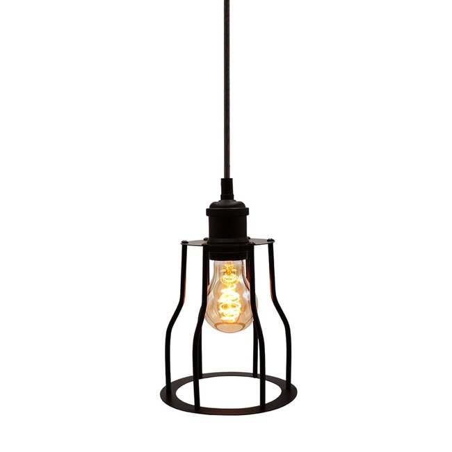 Ampoule spirale croissant 4W, 1800K, verre ambré Ø60 - dimmable