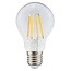 Ampoule filament LED dimmable 4,5 et 7 watts, verre transparent