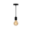 Pendentif industriel noir mat