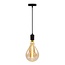 Pendentif industriel noir mat