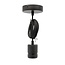 Pendentif industriel noir mat