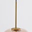 Suspension design Venice - verre ambré et or