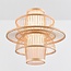 Lampe suspendue rurale en couches de bambou - Kyoto