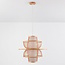 Lampe suspendue rurale en couches de bambou - Kyoto