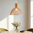 Lampe suspendue de style rustique en bois naturel - Bali