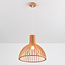 Lampe suspendue de style rustique en bois naturel - Bali