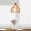 Lampe suspendue style rurale avec bois naturel - Hanoï