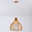 Lampe suspendue style rurale avec bois naturel - Hanoï