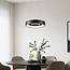 Suspension moderne Roundy en métal noir mat