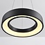 Suspension moderne Roundy en métal noir mat