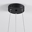 Suspension moderne Roundy en métal noir mat