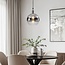 Suspension design London - verre fumé effet miroir