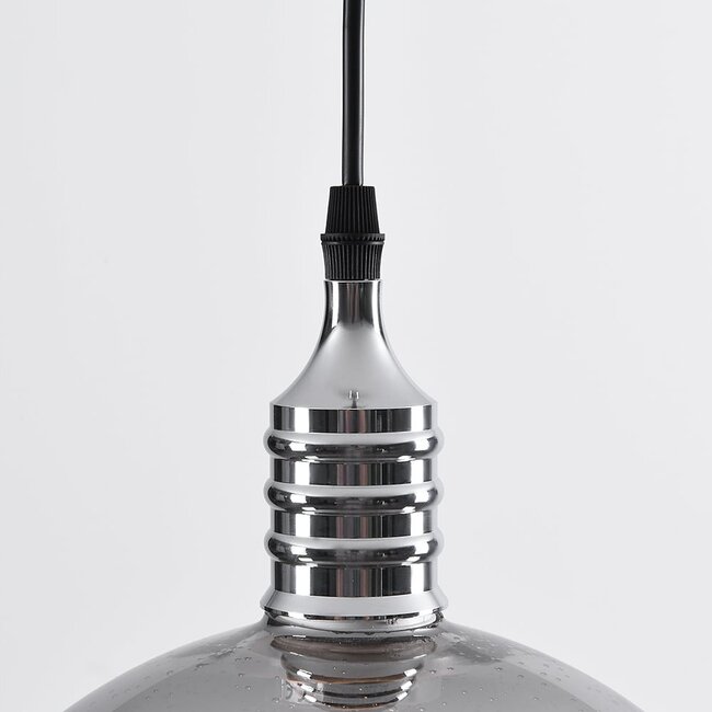 Suspension design London - verre fumé effet miroir
