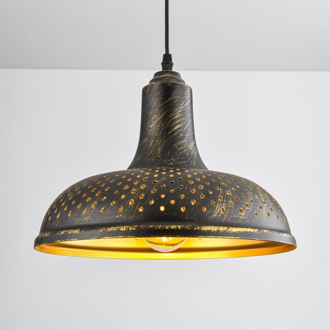 Lampe suspendue industrielle bronze - Marrakech